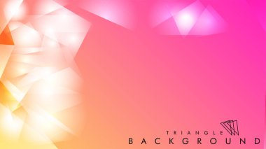 Eps 10'da tasarımda kullanım için soyut vektör üçgeni arka planı