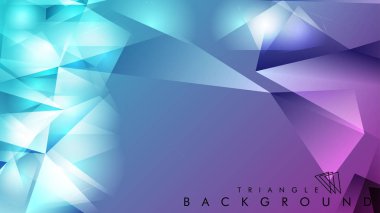 Eps 10'da tasarımda kullanım için soyut vektör üçgeni arka planı