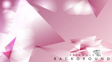 Eps 10'da tasarımda kullanım için soyut vektör üçgeni arka planı