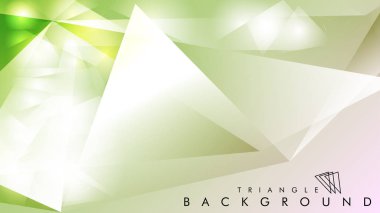 Eps 10'da tasarımda kullanım için soyut vektör üçgeni arka planı