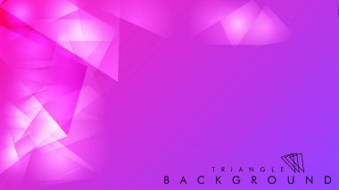 Eps 10'da tasarımda kullanım için soyut vektör üçgeni arka planı