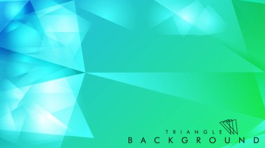 Eps 10'da tasarımda kullanım için soyut vektör üçgeni arka planı