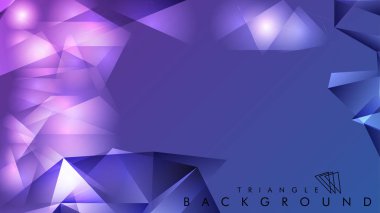 Eps 10'da tasarımda kullanım için soyut vektör üçgeni arka planı