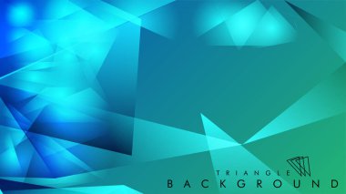 Eps 10'da tasarımda kullanım için soyut vektör üçgeni arka planı