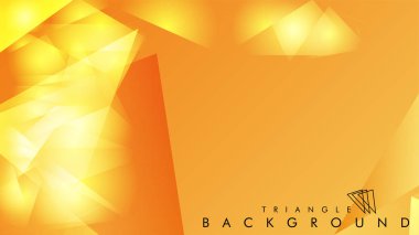 Eps 10'da tasarımda kullanım için soyut vektör üçgeni arka planı