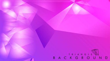 Eps 10'da tasarımda kullanım için soyut vektör üçgeni arka planı