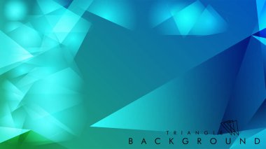 Eps 10'da tasarımda kullanım için soyut vektör üçgeni arka planı