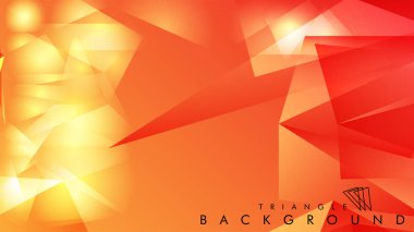 Eps 10'da tasarımda kullanım için soyut vektör üçgeni arka planı