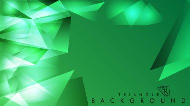 Eps 10'da tasarımda kullanım için soyut vektör üçgeni arka planı