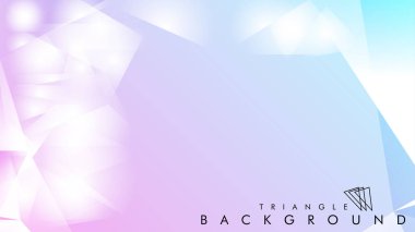 Eps 10'da tasarımda kullanım için soyut vektör üçgeni arka planı