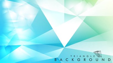 Eps 10'da tasarımda kullanım için soyut vektör üçgeni arka planı