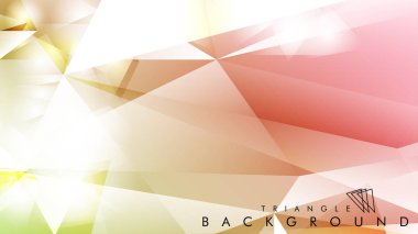 Eps 10'da tasarımda kullanım için soyut vektör üçgeni arka planı