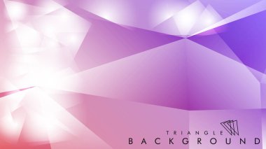 Eps 10'da tasarımda kullanım için soyut vektör üçgeni arka planı