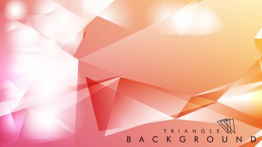 Eps 10'da tasarımda kullanım için soyut vektör üçgeni arka planı