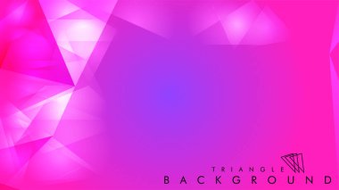 Eps 10'da tasarımda kullanım için soyut vektör üçgeni arka planı