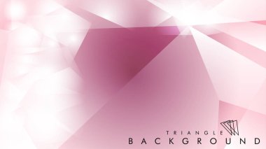 Eps 10'da tasarımda kullanım için soyut vektör üçgeni arka planı