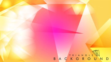 Eps 10'da tasarımda kullanım için soyut vektör üçgeni arka planı