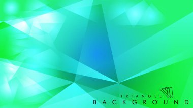 Eps 10'da tasarımda kullanım için soyut vektör üçgeni arka planı