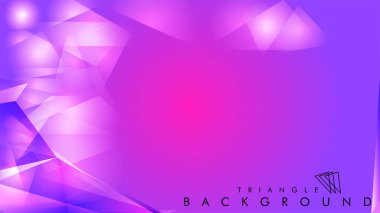 Eps 10'da tasarımda kullanım için soyut vektör üçgeni arka planı