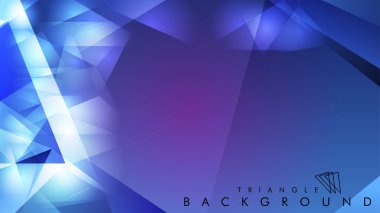 Eps 10'da tasarımda kullanım için soyut vektör üçgeni arka planı