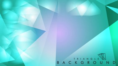 Eps 10'da tasarımda kullanım için soyut vektör üçgeni arka planı