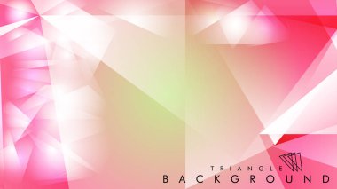 Eps 10'da tasarımda kullanım için soyut vektör üçgeni arka planı