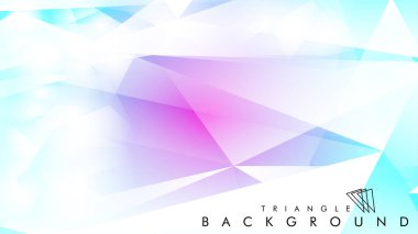 Eps 10'da tasarımda kullanım için soyut vektör üçgeni arka planı