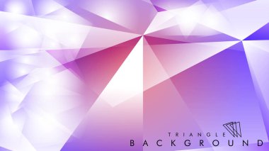 Eps 10'da tasarımda kullanım için soyut vektör üçgeni arka planı