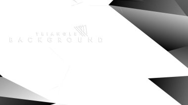 Soyut Degrade siyah Beyaz Geometrik Arka Plan. Vektör İllüstrasyonu