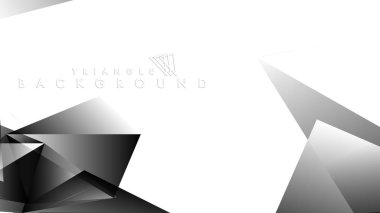 Soyut Degrade siyah Beyaz Geometrik Arka Plan. Vektör İllüstrasyonu