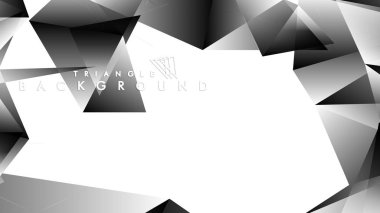 Soyut Degrade siyah Beyaz Geometrik Arka Plan. Vektör İllüstrasyonu