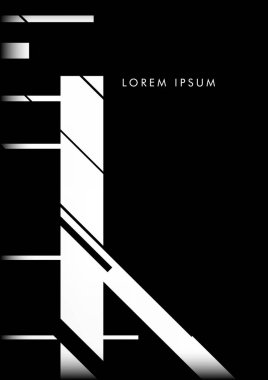 Soyut Hipster Hatları Arkaplanı. Vektör Tasarımı