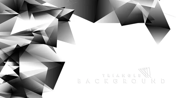 Gradiente abstrato preto fundo geométrico branco. Ilustração vetorial —  Vetores de Stock
