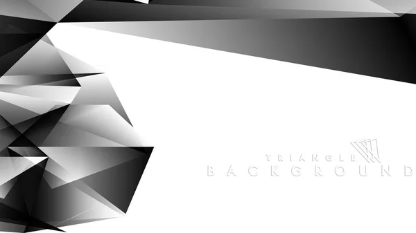 Abstrakter Verlauf schwarz weißer geometrischer Hintergrund. Vektorillustration — Stockvektor