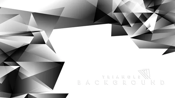 Abstract Gradient black White Geometric Background. Vector Illustration — Stock Vector