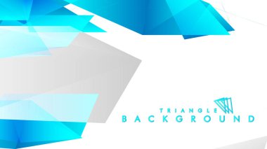 mavi ve gri üçgenlerin soyut vektörü