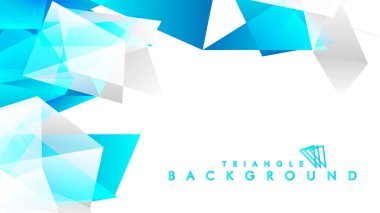 mavi ve gri üçgenlerin soyut vektörü