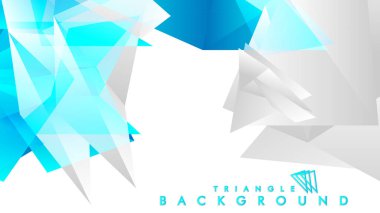 mavi ve gri üçgenlerin soyut vektörü