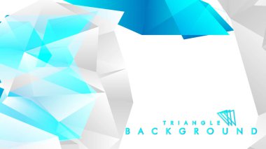 mavi ve gri üçgenlerin soyut vektörü