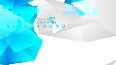 mavi ve gri üçgenlerin soyut vektörü