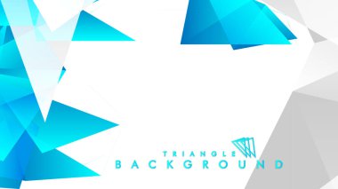 mavi ve gri üçgenlerin soyut vektörü
