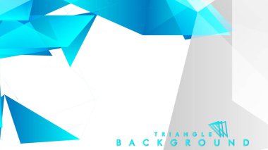 mavi ve gri üçgenlerin soyut vektörü