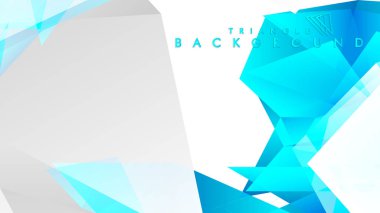 mavi ve gri üçgenlerin soyut vektörü