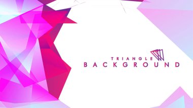 Geometrik şekillerin arka planı. Renkli üçgen deseni