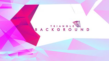 Geometrik şekillerin arka planı. Renkli üçgen deseni