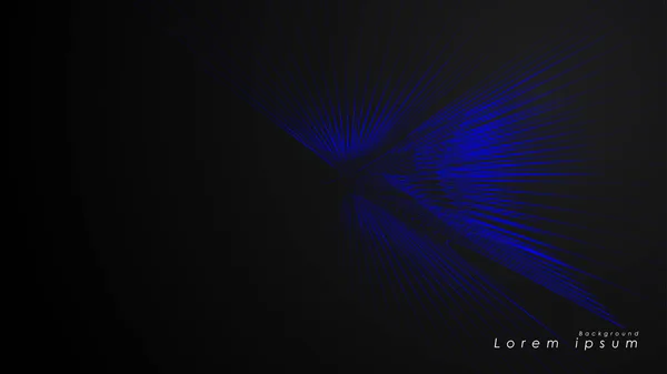 Abstrakt bakgrund av vågiga futuristiska blå linjer. Den blå linjen bildar bakgrunden till den abstrakta vektorn — Stock vektor