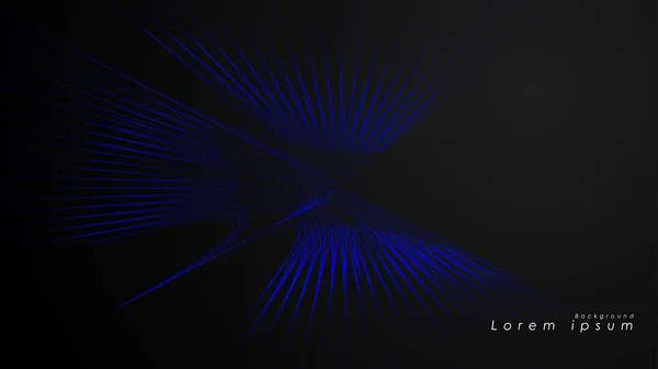 Fondo abstracto de líneas azules futuristas onduladas. La línea azul forma el fondo del vector abstracto — Archivo Imágenes Vectoriales