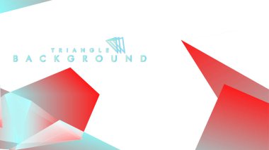 Kırmızı ve mavi degrade renklerle soyut arka plan vektör üçgen deseni.