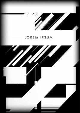 Soyut Hipster Hatları Arkaplanı. Vektör Tasarımı