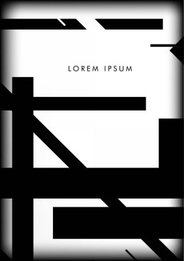 Soyut Hipster Hatları Arkaplanı. Vektör Tasarımı